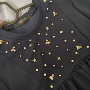 Storets babydoll dress with stars and pearls
